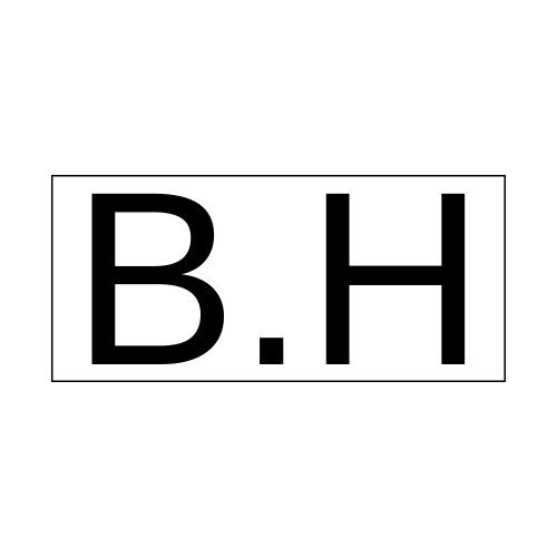 B.H digital logo