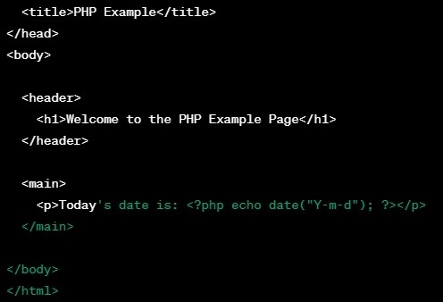 php example
