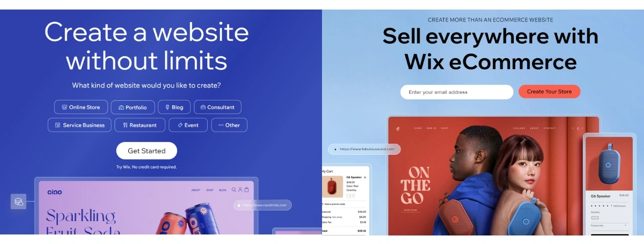 similar design line in wix pages